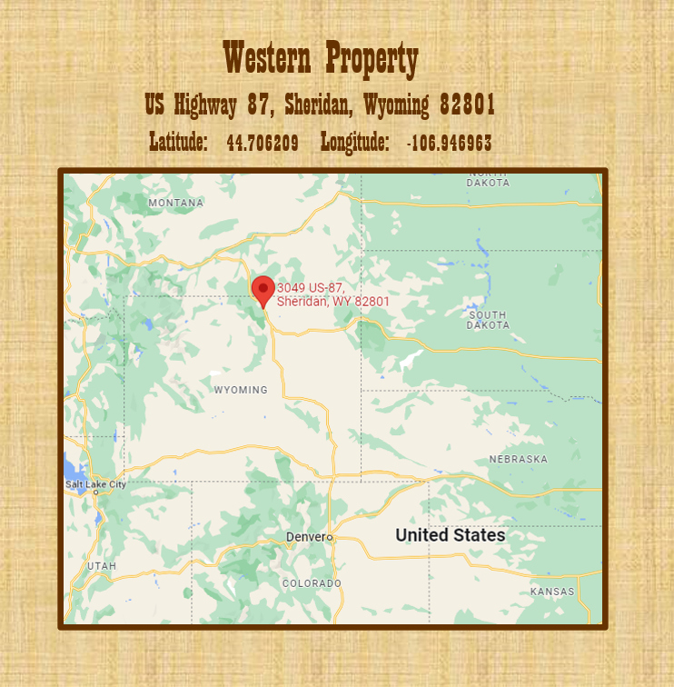 1 Western Property Map with Latitude & Longitude